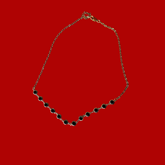“Emerald Dalia” necklace