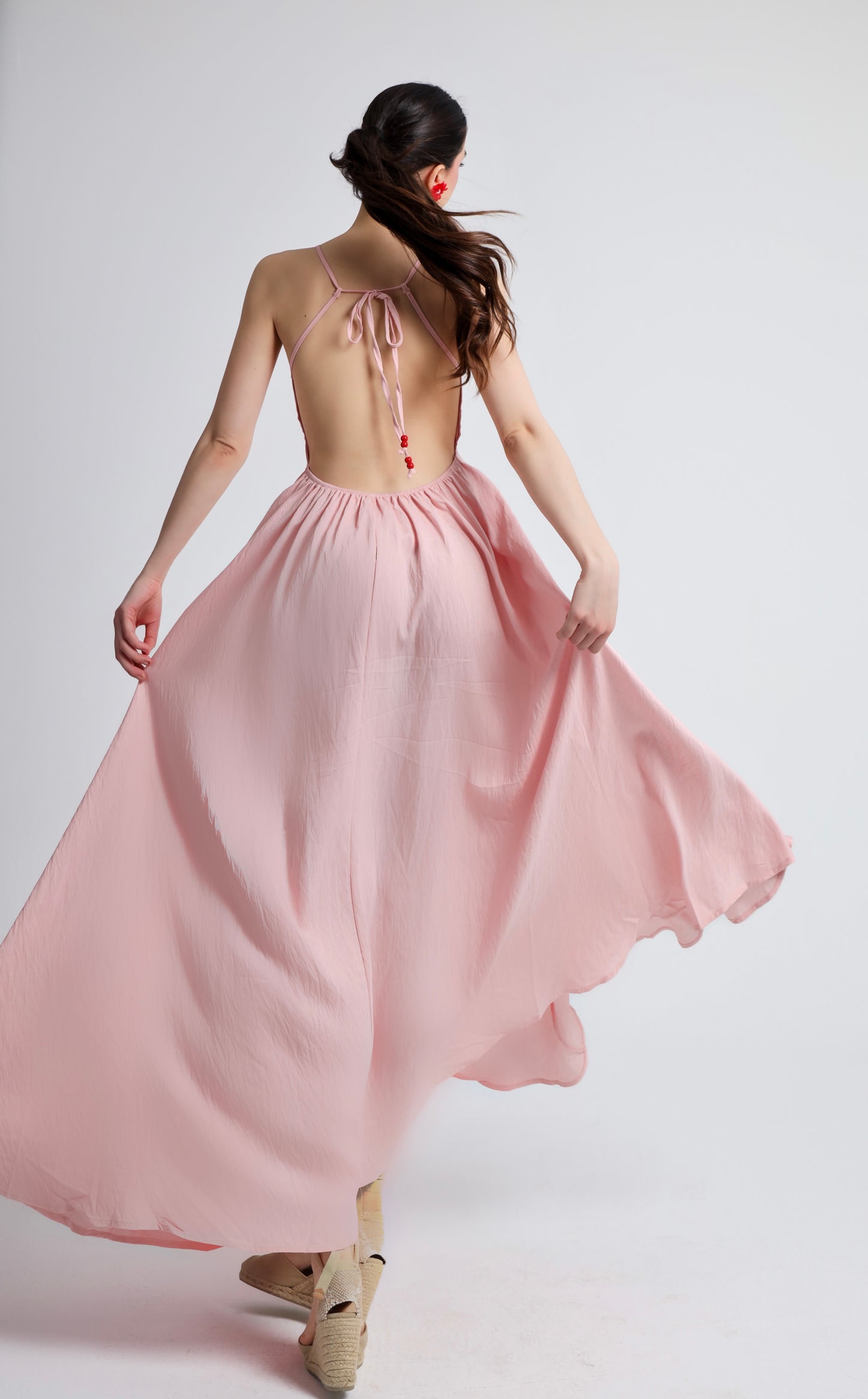 “Coral” dress in light pink