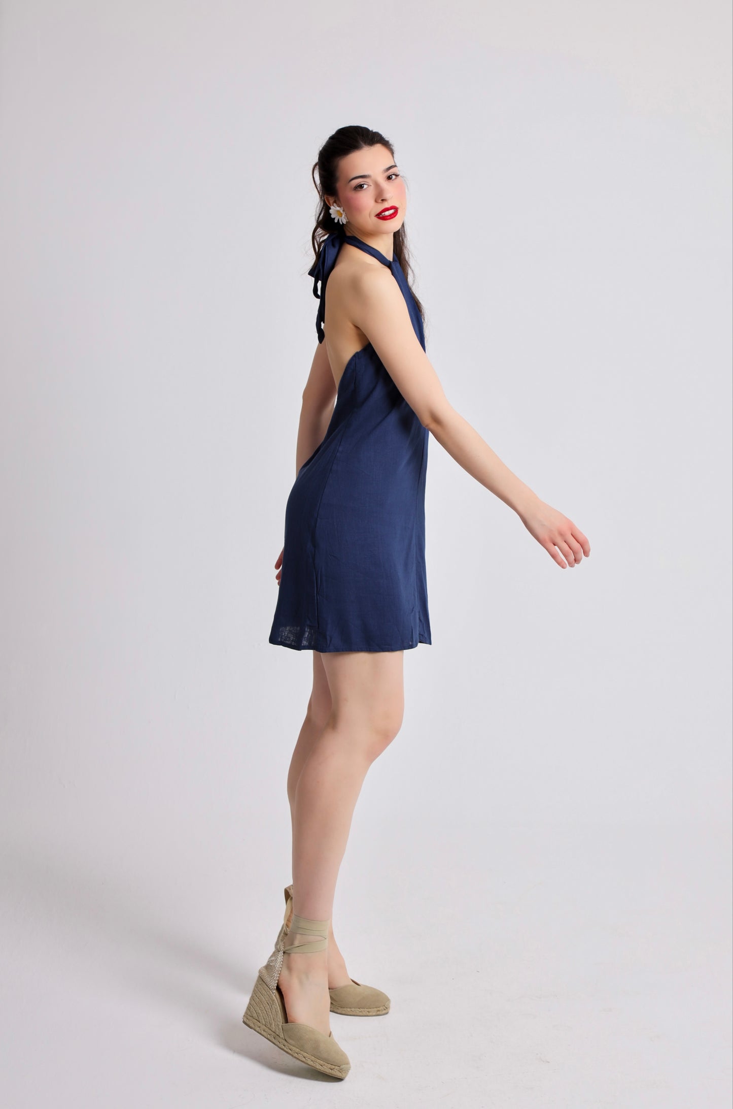 “Angel” dress in blue