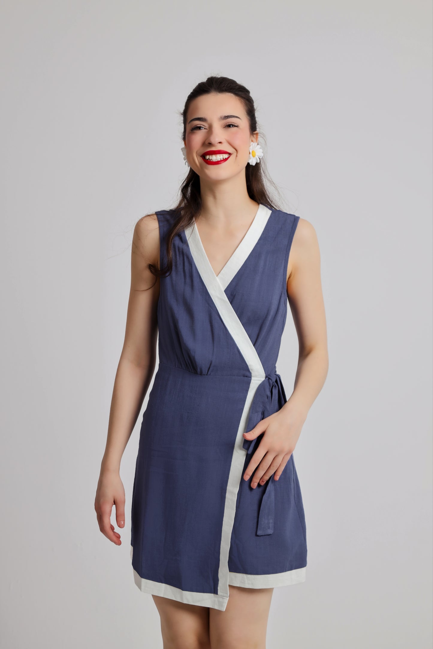 “Willow” dress in blue