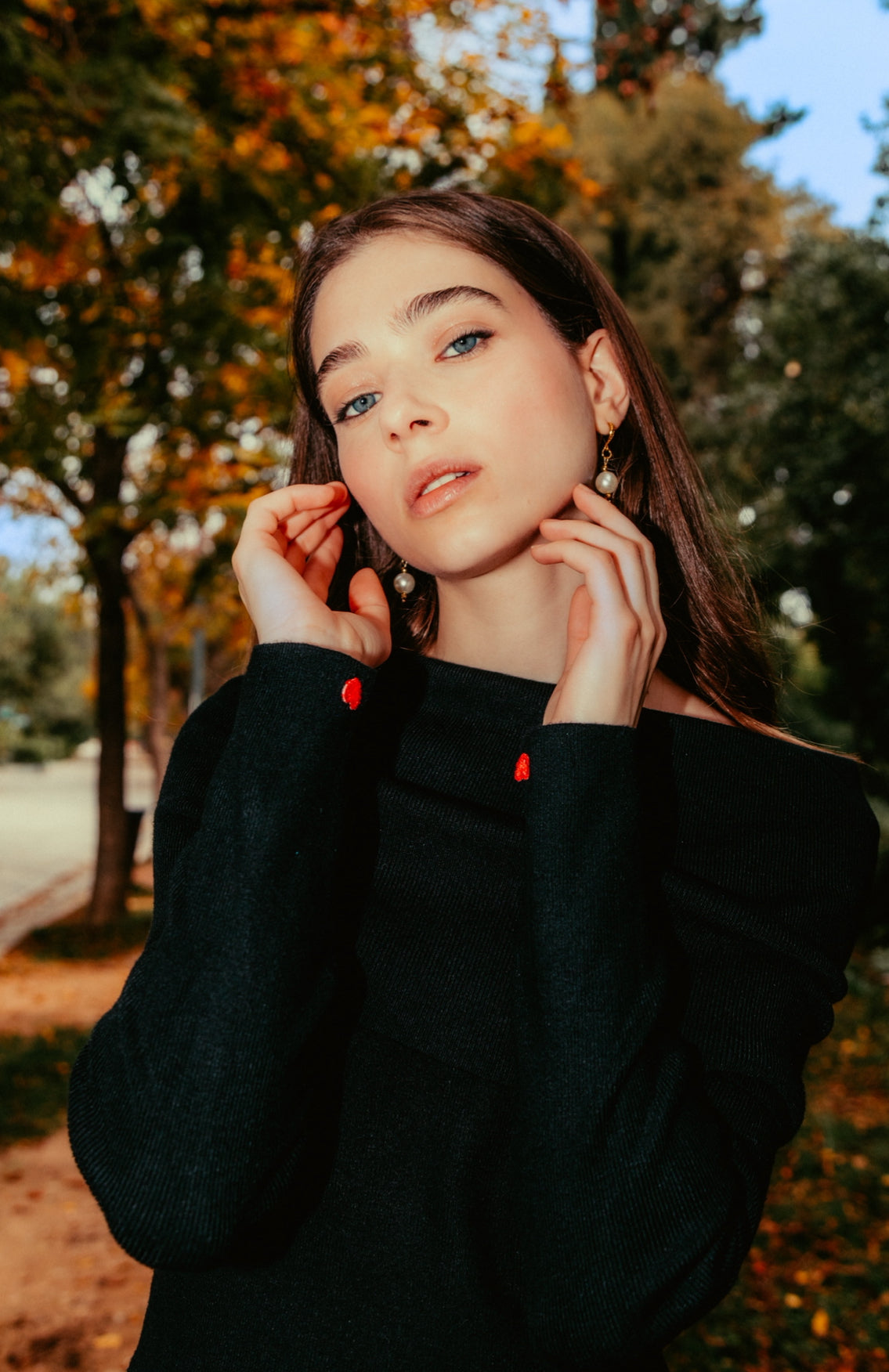 Marguerite top in black