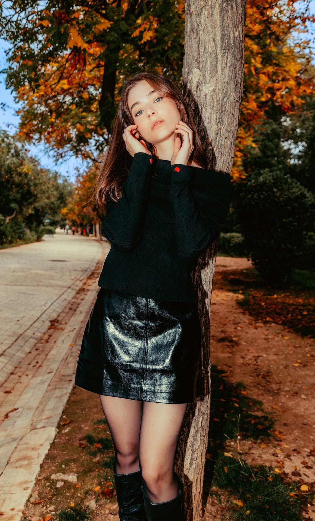 Marguerite top in black