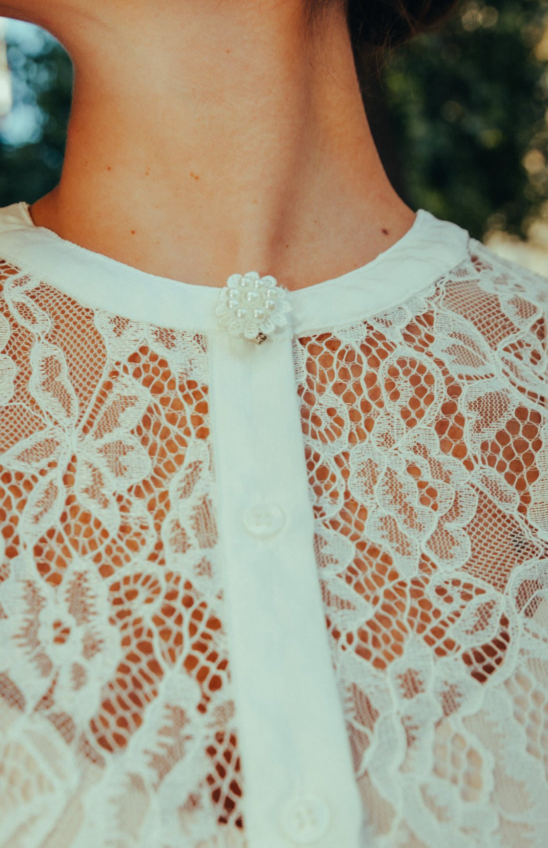 Fleur shirt in white