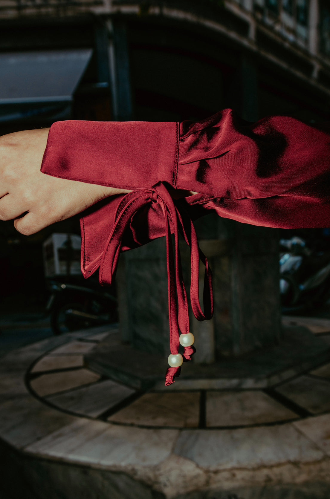 Violeta dress in burgundy