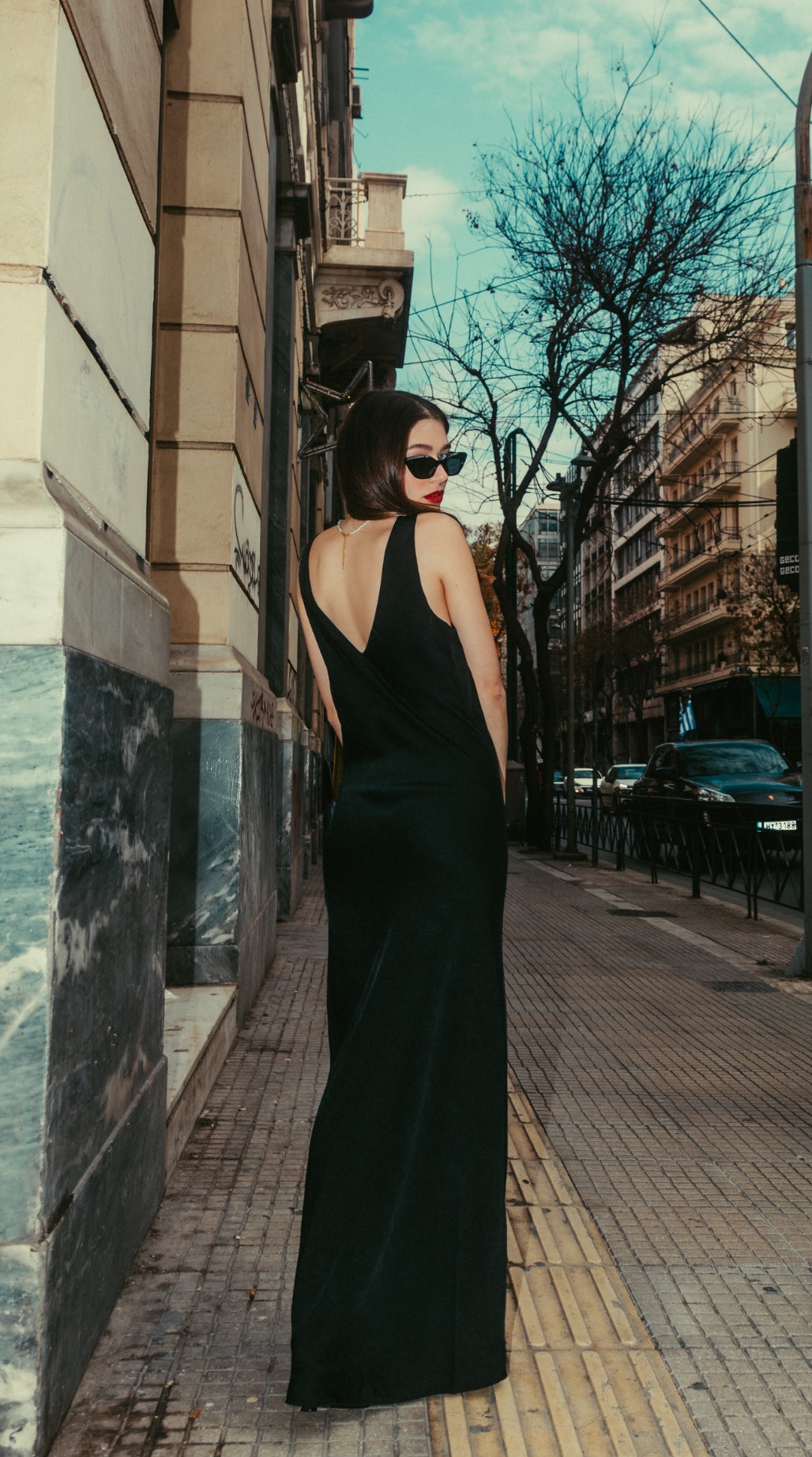 Melia dress in black