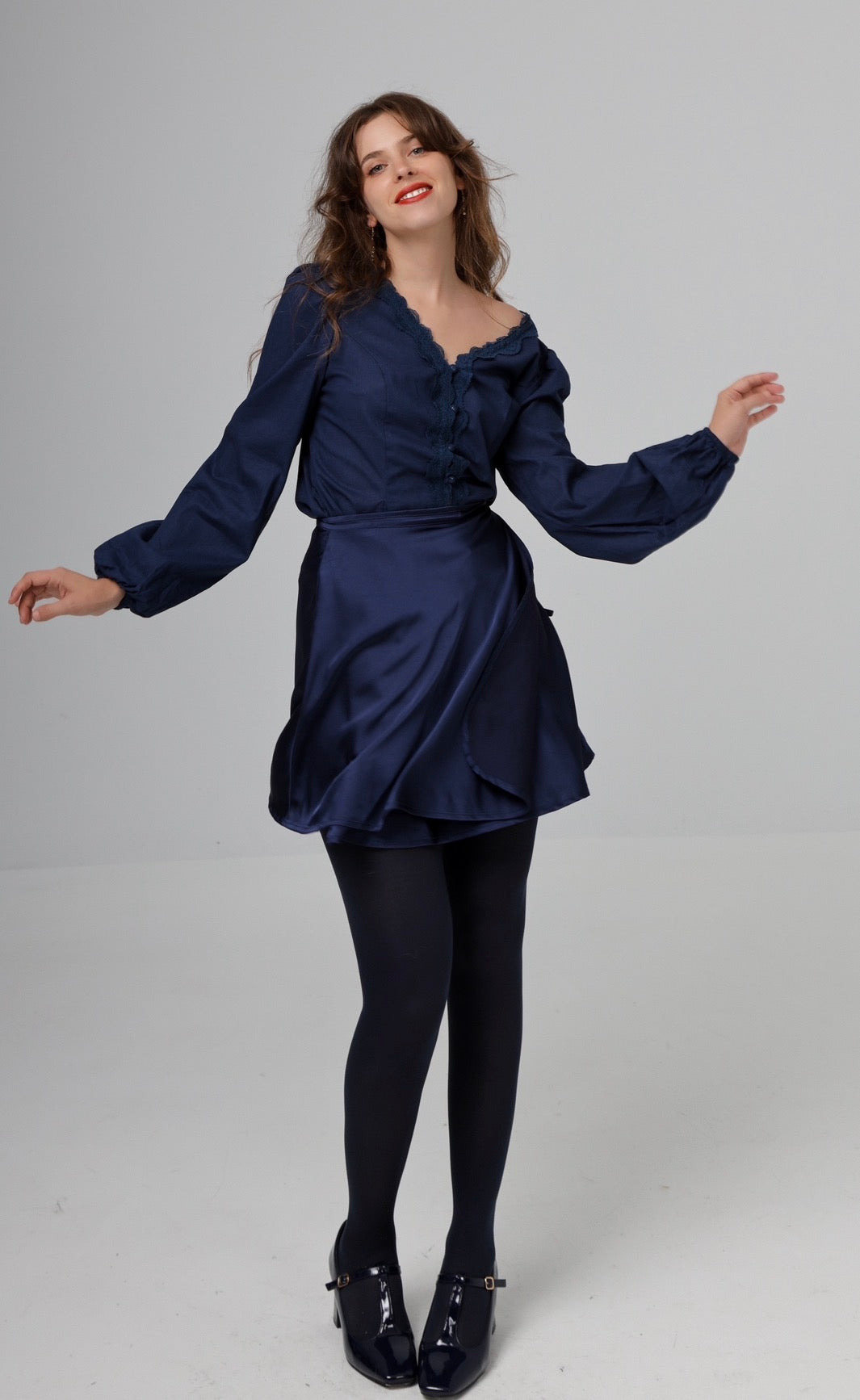 “Linnea” skirt in blue
