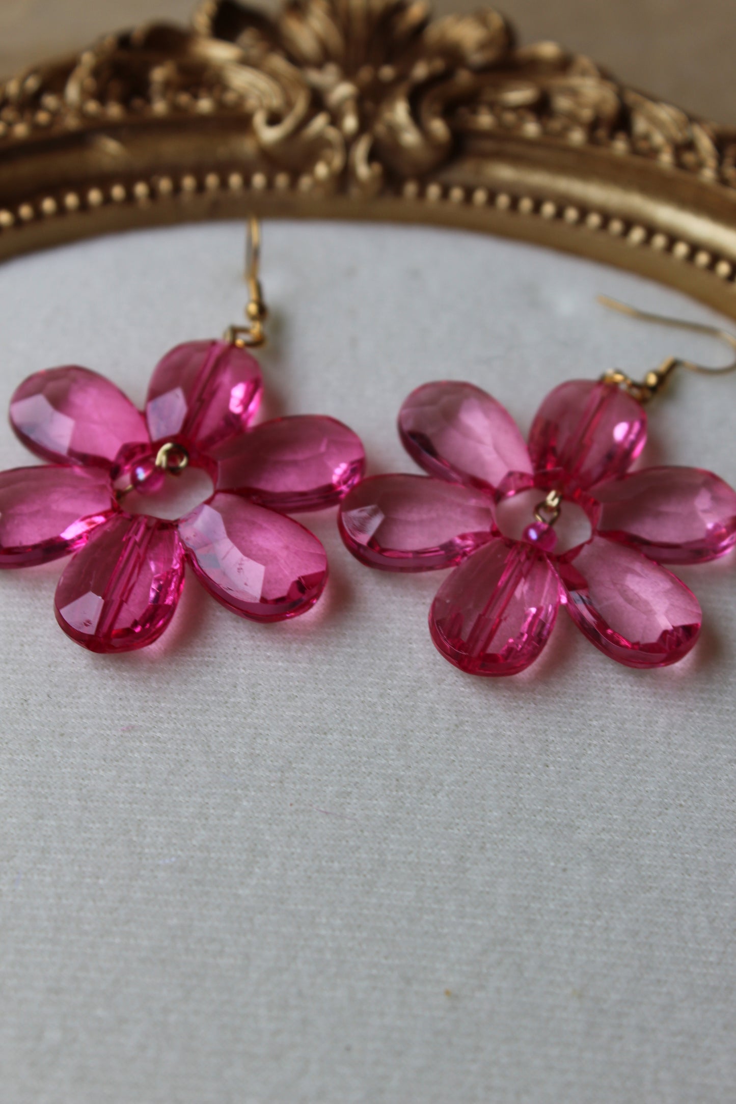 “Crystal daisy” earrings