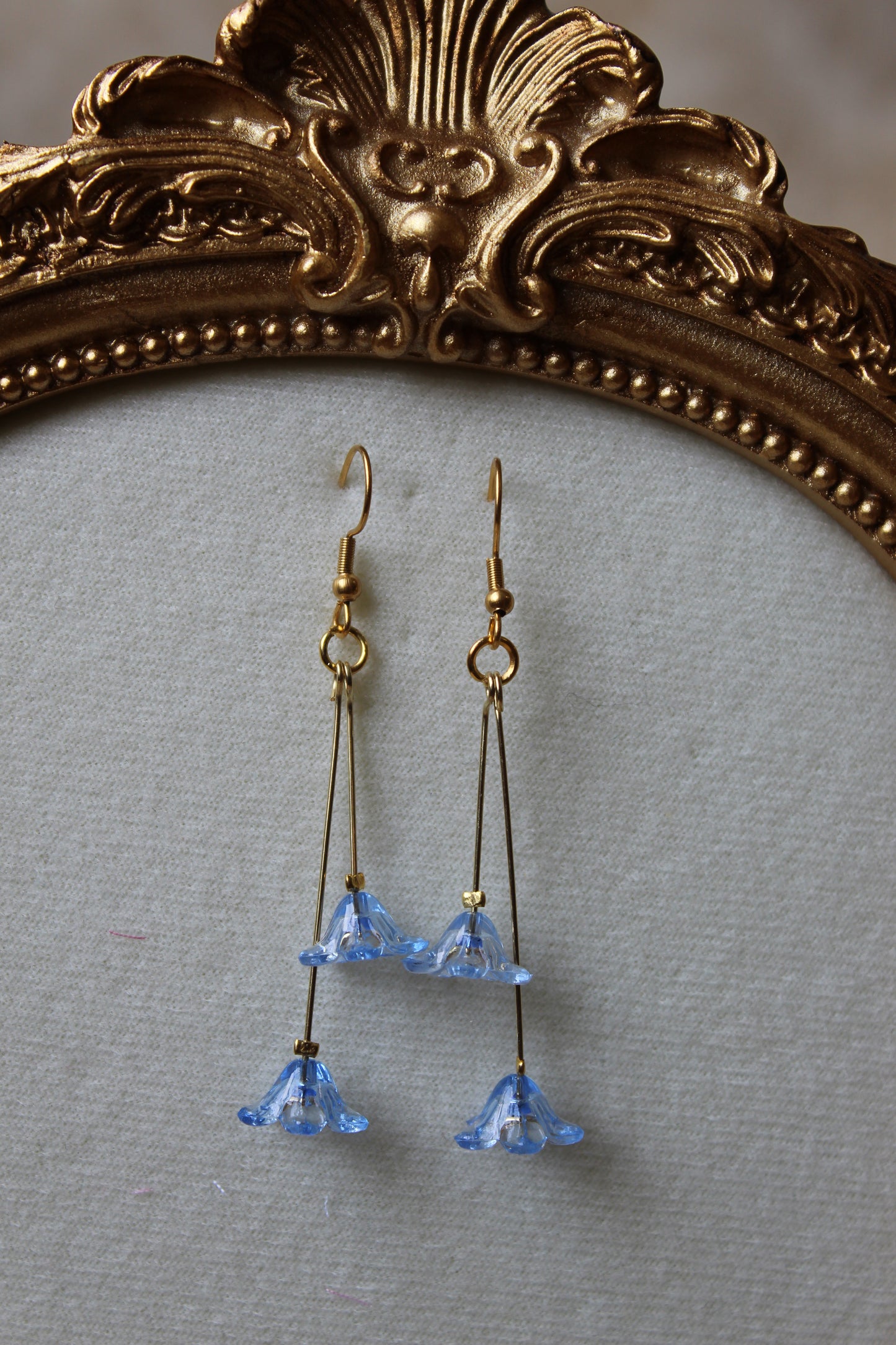 “Blue lilies” earrings