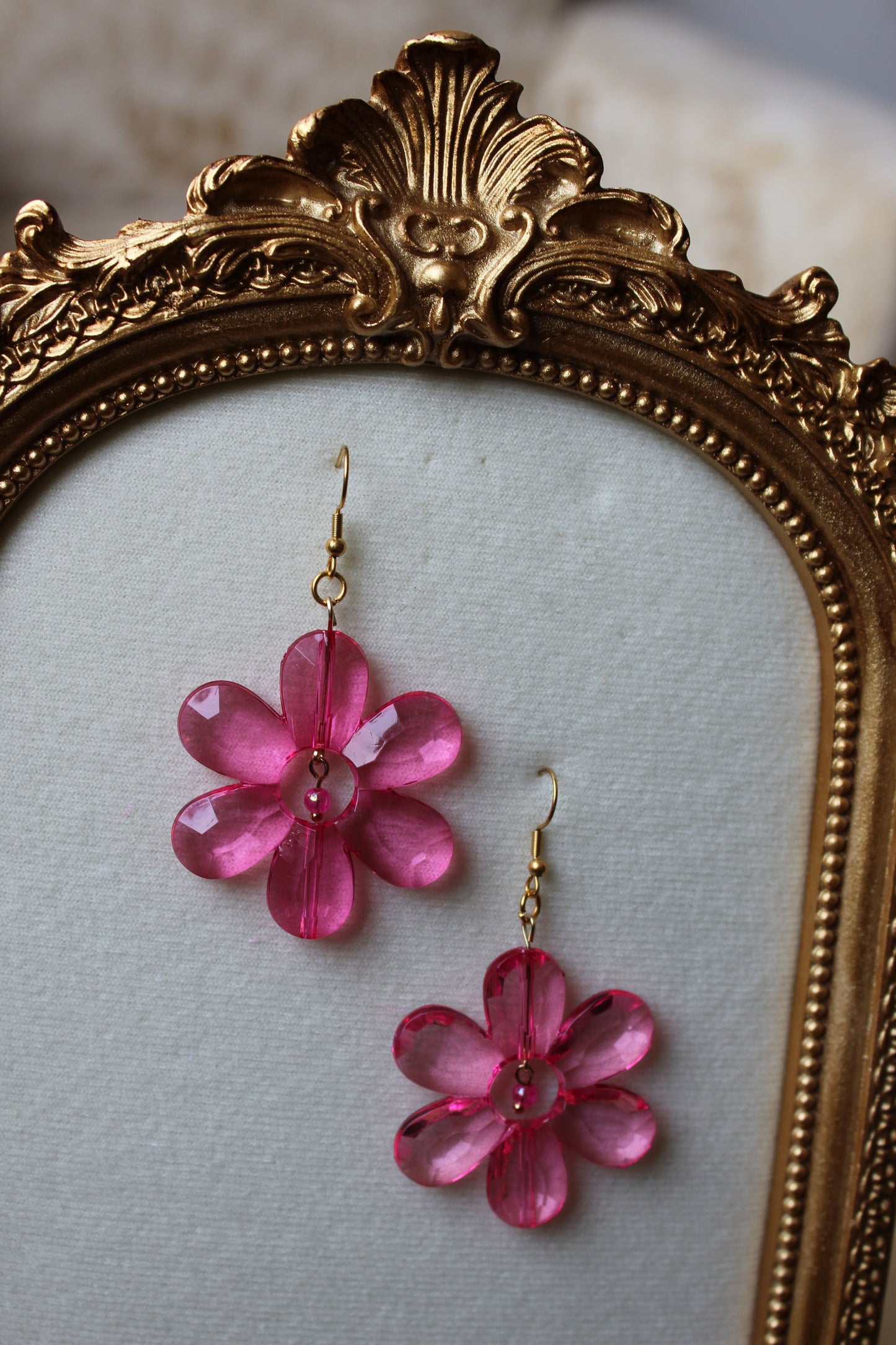 “Crystal daisy” earrings