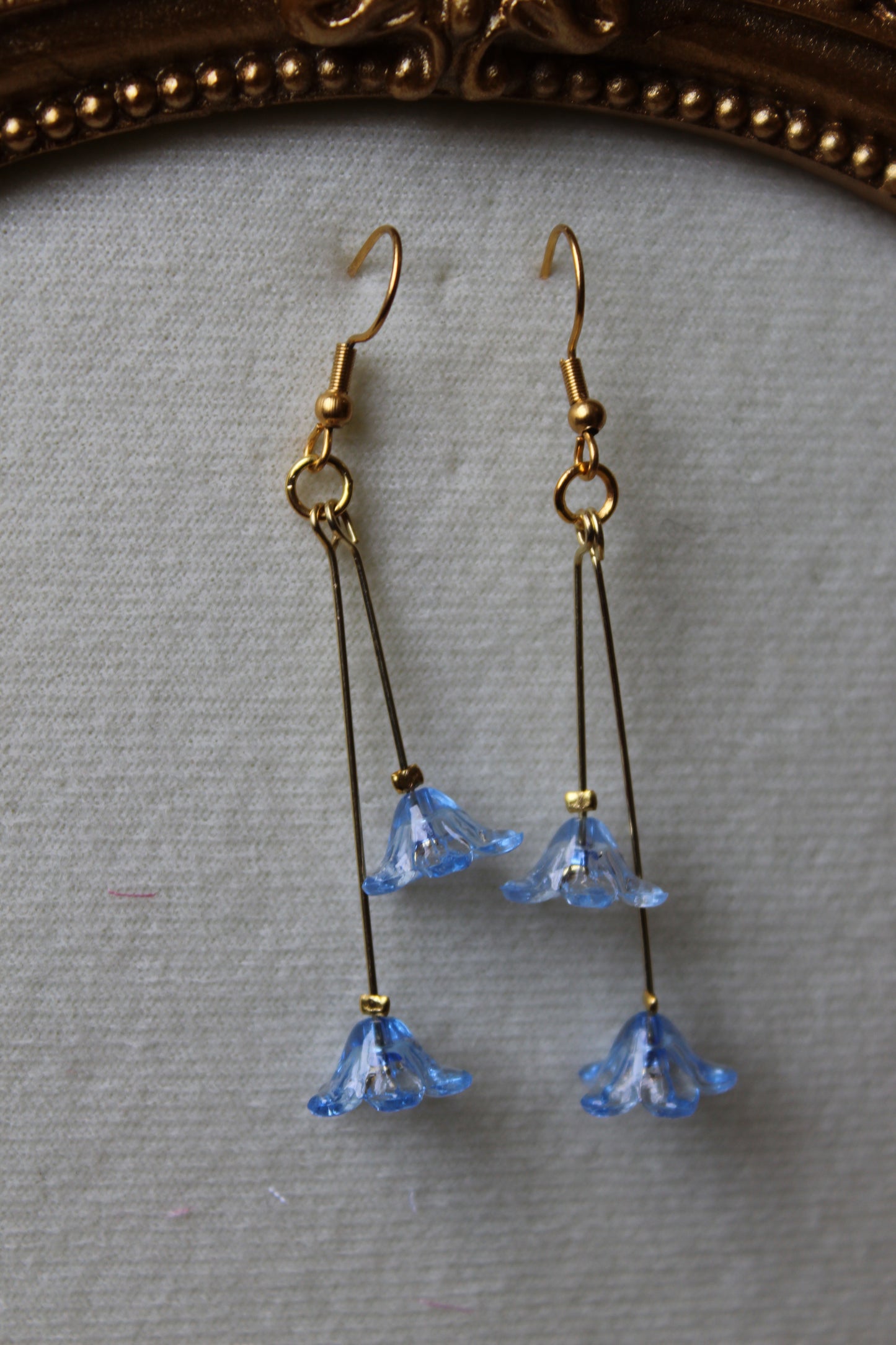 “Blue lilies” earrings