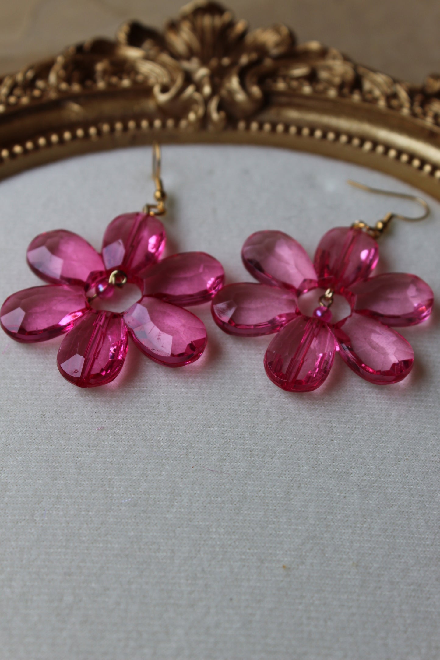 “Crystal daisy” earrings