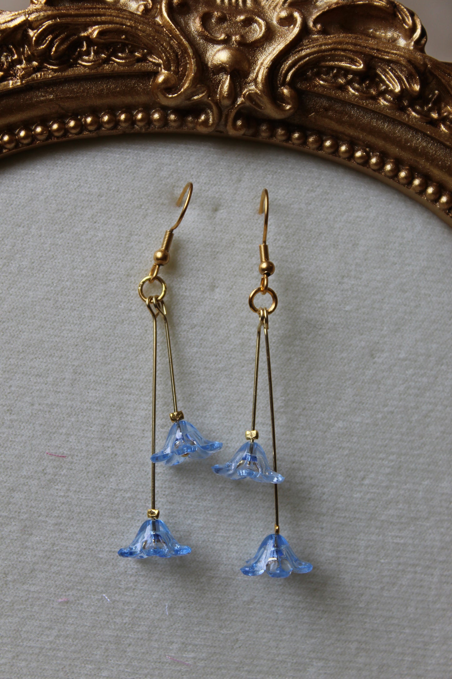 “Blue lilies” earrings